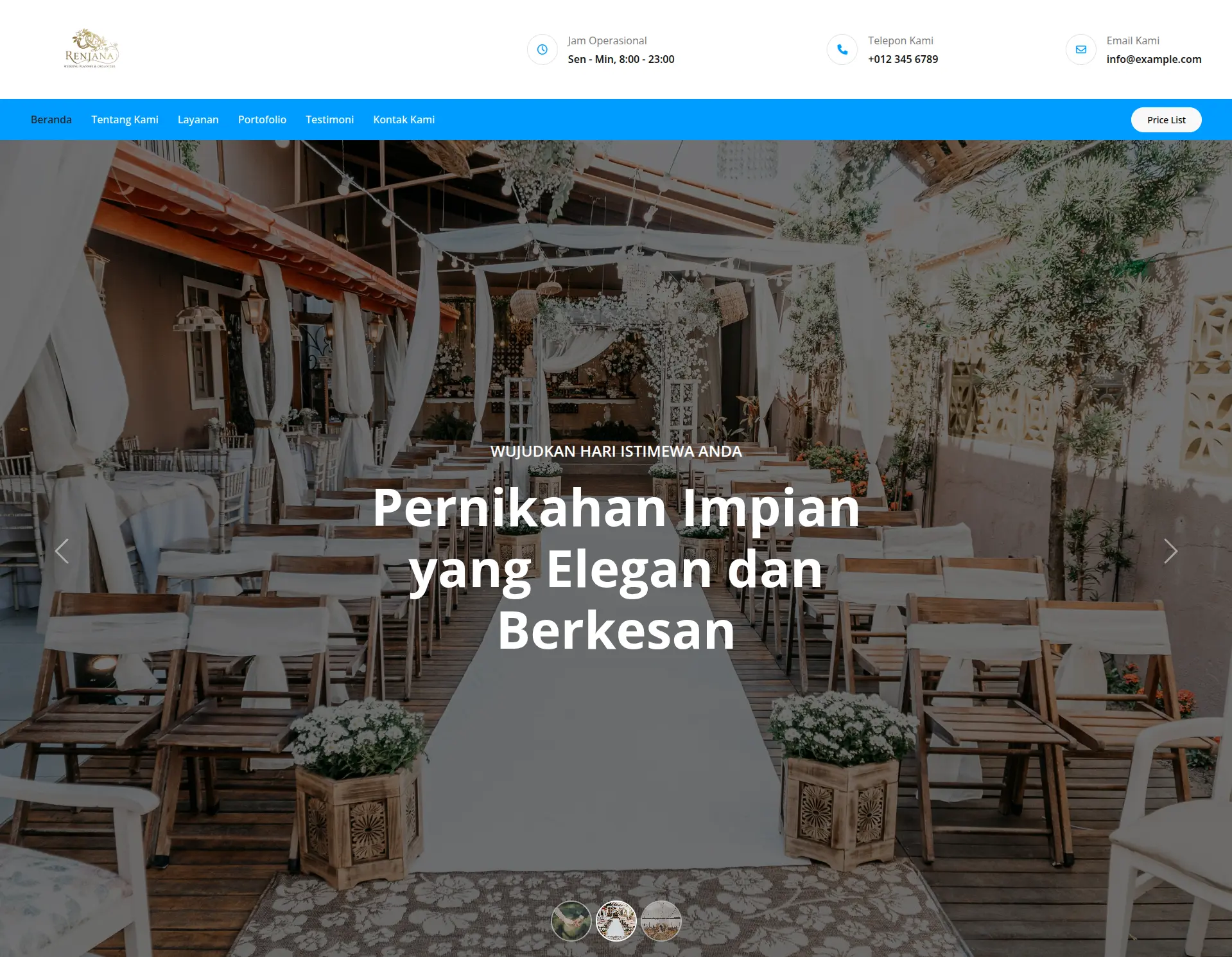 Tema Renjana Wedding
